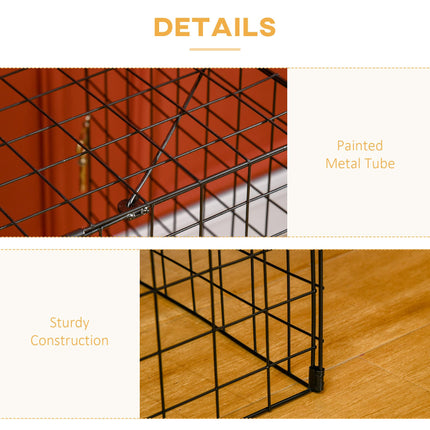 Extendable Safety Fireguard Screen Adjustable Fireplace Guard 81.5-160cm - Black