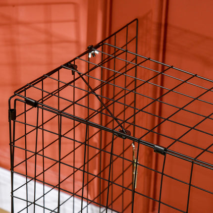 Extendable Safety Fireguard Screen Adjustable Fireplace Guard 81.5-160cm - Black