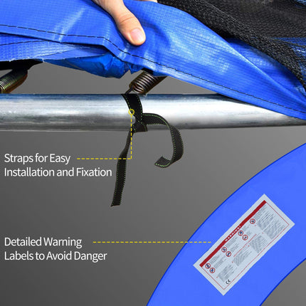 244cm 8ft Replacement Trampoline Safety Pad with Padding - Blue