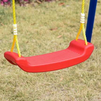 1 Piece Metal Kids Swing Set with Adjustable Rope Heavy Duty - Blue