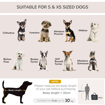 Folding Dog and Cat Carrier Bag with Cushion 60x41.5x41 cm - Dark Blue
