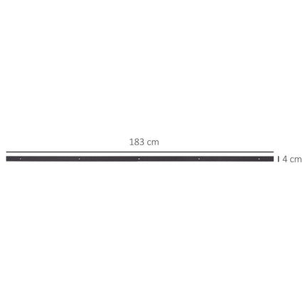 Modern Sliding Barn Door Hardware Track Kit for Single 6FT Wooden Door - Deep Coffee Matte
