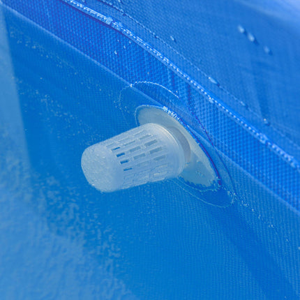 Outsunny Steel Frame Above Ground Pool 315x225x75cm with Filter Pump and Cartridge - Blue