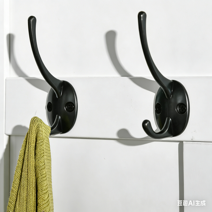 Hallway Furniture Set with Shoe Bench, Mirror, Cabinet, Coat Rack & 4 Hooks - White
