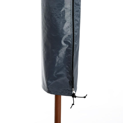 Waterproof Garden Offset Umbrella Cover with Zipper 178cm - Grey
