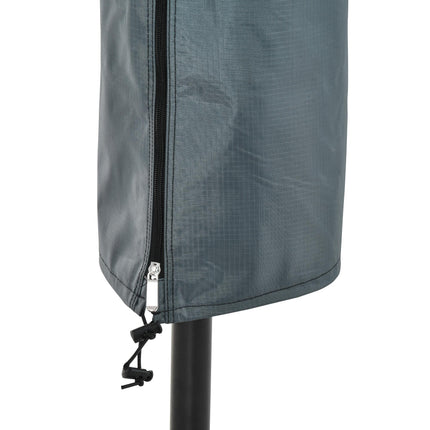 Waterproof Garden Offset Umbrella Cover with Zipper 178cm - Grey