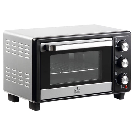 16L Convection Mini Oven with Adjustable Temperature & Timer - Black