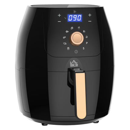 Digital Air Fryer 5.5L 1700W with Rapid Air Circulation and Preset Modes - Black
