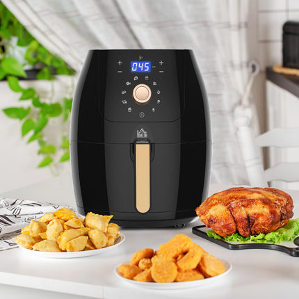 Digital Air Fryer 5.5L 1700W with Rapid Air Circulation and Preset Modes - Black