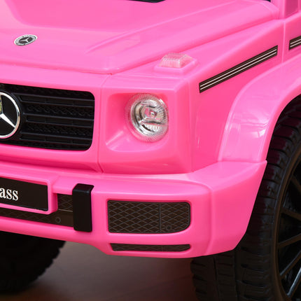 Aosom Mercedes-Benz G350 Licensed Baby Push Handle Sliding Car with Horn & Under-Seat Storage - Pink