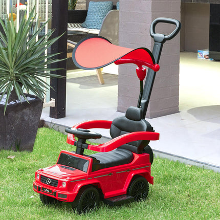 Compatible Kids Mercedes-Benz G350 Ride-On Push Car Sliding Walker with Steering Wheel - Red