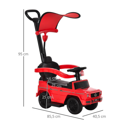 Compatible Kids Mercedes-Benz G350 Ride-On Push Car Sliding Walker with Steering Wheel - Red