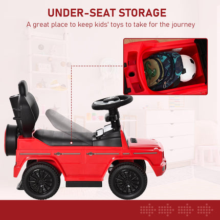 Compatible Kids Mercedes-Benz G350 Ride-On Push Car Sliding Walker with Steering Wheel - Red