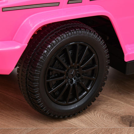 Mercedes-Benz G350 Ride-On Push Along Sliding Walker with Steering Wheel for Toddlers - Pink