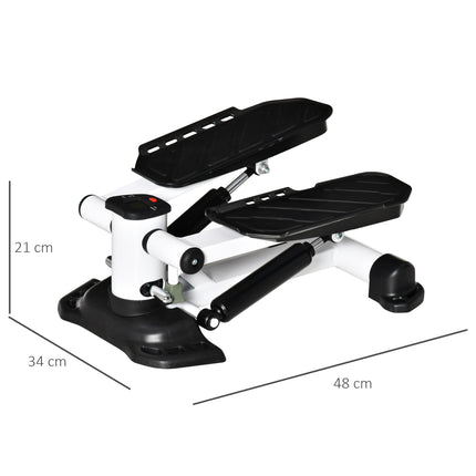 Portable Mini Stepper with LCD Display for Home Gym Office Exercise Workout, Bla