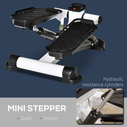 Portable Mini Stepper with LCD Display for Home Gym Office Exercise Workout, Bla