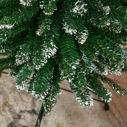 6 FT Snow-Dipped Artificial Pencil Christmas Tree with Foldable Stand - Green