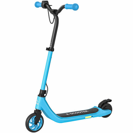 120W Electric Scooter with Battery Display, Adjustable Height & Rear Brake for Kids 6+ - Blue