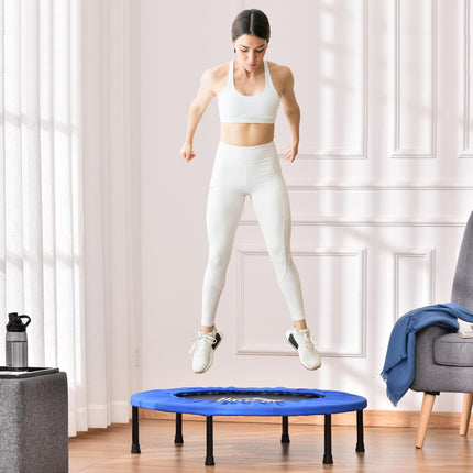 Trampoline Aerobic Rebounder 91cm Round Indoor Outdoor Fitness Jumper - Blue