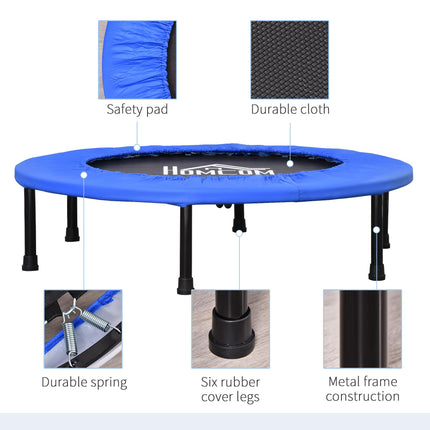 Trampoline Aerobic Rebounder 91cm Round Indoor Outdoor Fitness Jumper - Blue