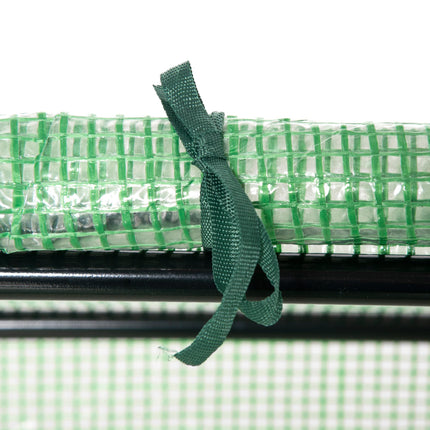 Mini Greenhouse with Durable PE Cover and Observation Windows - Green