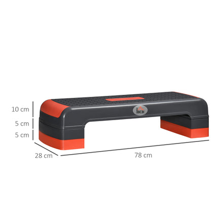 Aerobic Step, 10cm, 15cm & 20cm Height Adjustable Exercise Stepper for Exercise