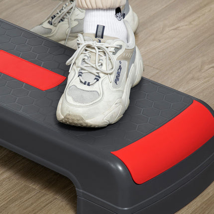 Aerobic Step, 10cm, 15cm & 20cm Height Adjustable Exercise Stepper for Exercise