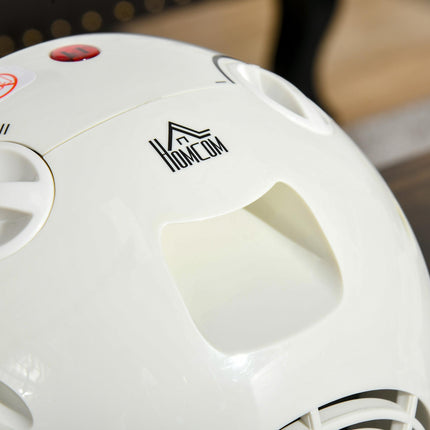 Ceramic Small Space Heater 900W/1500W with 3 Heat Modes & Safety Protection - White