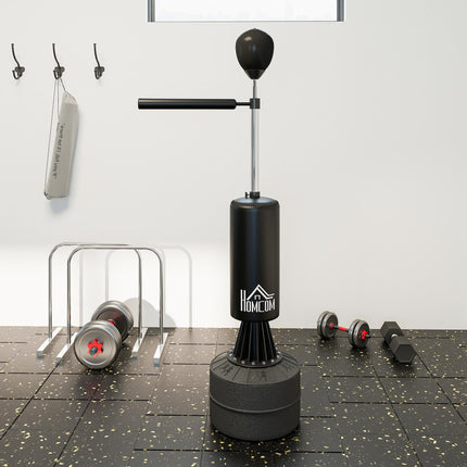 155-205cm 3-IN-1 Freestanding Boxing Punching Bag Stand, Boxing Speed Trainer Wi
