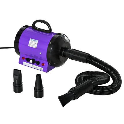 Dog Hair Dryer Pet Grooming Blaster Dryer Blower Adjustable Temperature Speed Wi