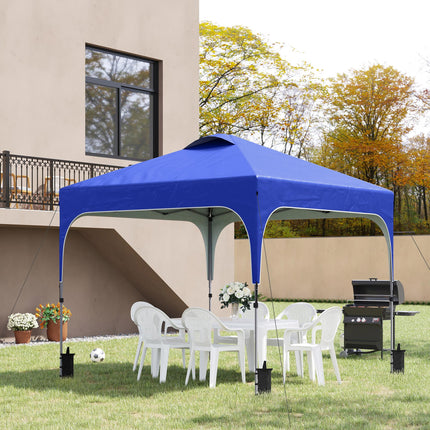 3 x 3(M) Pop Up Gazebo, UPF 50+ Foldable Canopy Tent with Wheeled Carrybag, 4 Le