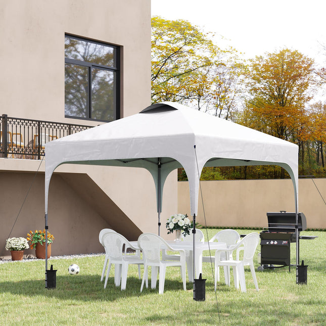 3 x 3(M) Pop Up Gazebo, UPF 50+ Foldable Canopy Tent with Wheeled Carrybag, 4 Le 1
