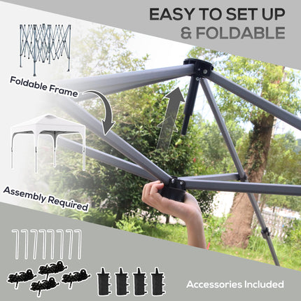 3 x 3(M) Pop Up Gazebo, UPF 50+ Foldable Canopy Tent with Wheeled Carrybag, 4 Le 1
