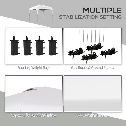 3 x 3(M) Pop Up Gazebo, UPF 50+ Foldable Canopy Tent with Wheeled Carrybag, 4 Le 1