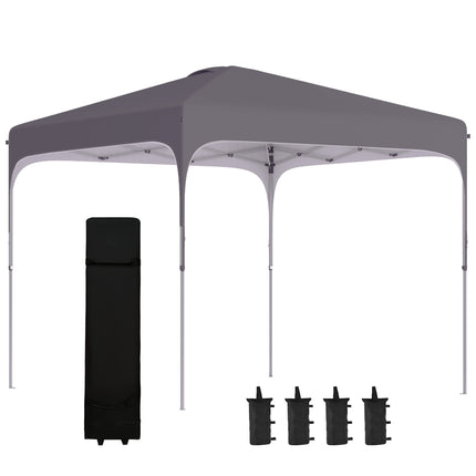 3 x 3(M) Pop Up Gazebo, UPF 50+ Foldable Canopy Tent with Wheeled Carrybag, 4 Le