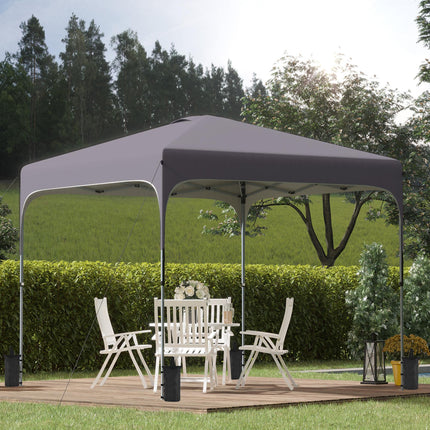 3 x 3(M) Pop Up Gazebo, UPF 50+ Foldable Canopy Tent with Wheeled Carrybag, 4 Le