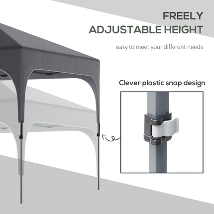 3 x 3(M) Pop Up Gazebo, UPF 50+ Foldable Canopy Tent with Wheeled Carrybag, 4 Le