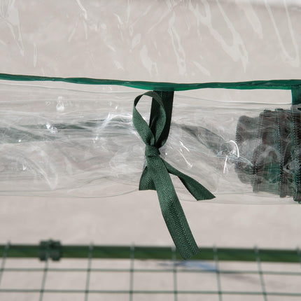 3 Tier Portable Mini Greenhouse with Wire Shelves - Clear