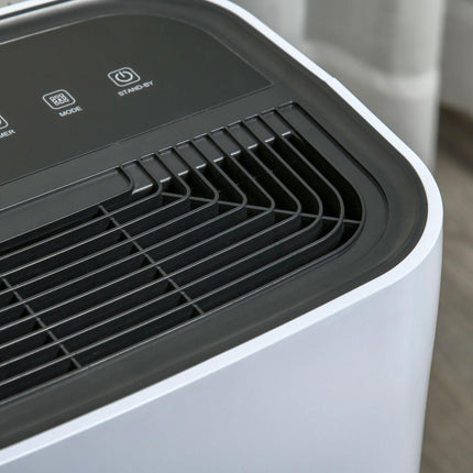 16L/Day Portable Quiet Electric Dehumidifier with 4L Tank, 3 Modes for Home Laundry Bedroom Basement - White