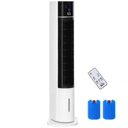 Bladeless Evaporative Air Cooler with Remote Control for 20㎡ - White