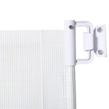 Retractable Dog Stair Gate 115 x 82.5 cm for Doorway, Hallway - White