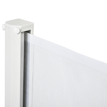 Retractable Dog Stair Gate 115 x 82.5 cm for Doorway, Hallway - White