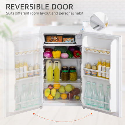 91 Litre Under Counter Fridge with Chiller Box - White