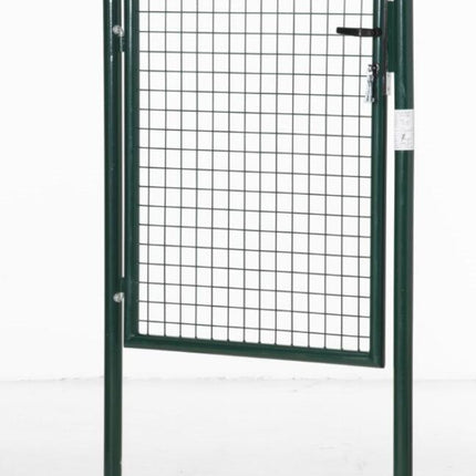 Green Steel Garden Gate with Lock and 3 Keys 97 x 150cm, Green