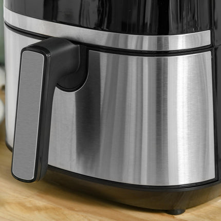 4.5L Digital Air Fryer with Adjustable Temperature & Timer - Black