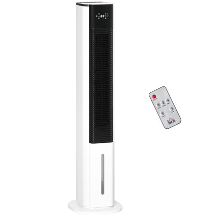 42 Inch Portable Air Cooler and Humidifier with Remote Control - White
