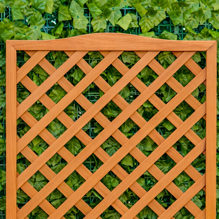 Wooden Garden Planter Box with Trellis Raised Bed 76x36x170 cm - Brown