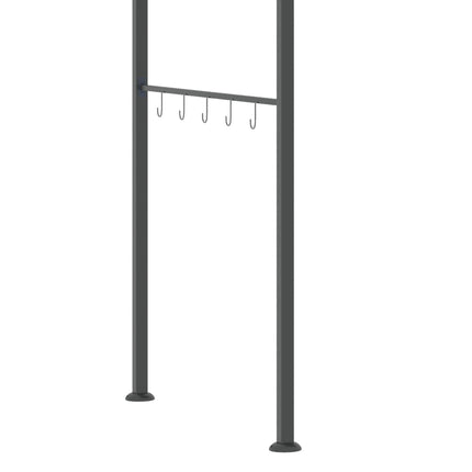 2 Metre BBQ Grill Gazebo Tent with Metal Frame and Canopy - Grey