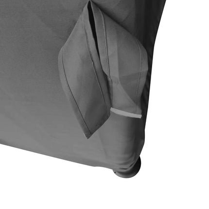 3 x 3 Metre Patio Gazebo Canopy Set with Mosquito Netting and Water Repellent Roof - Dark Grey