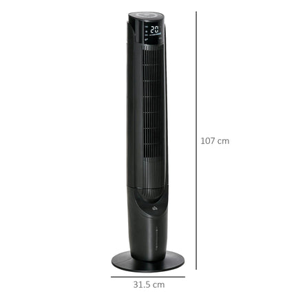 42 Inch Ice Cooling Tower Fan with Remote Control and Oscillation - Black